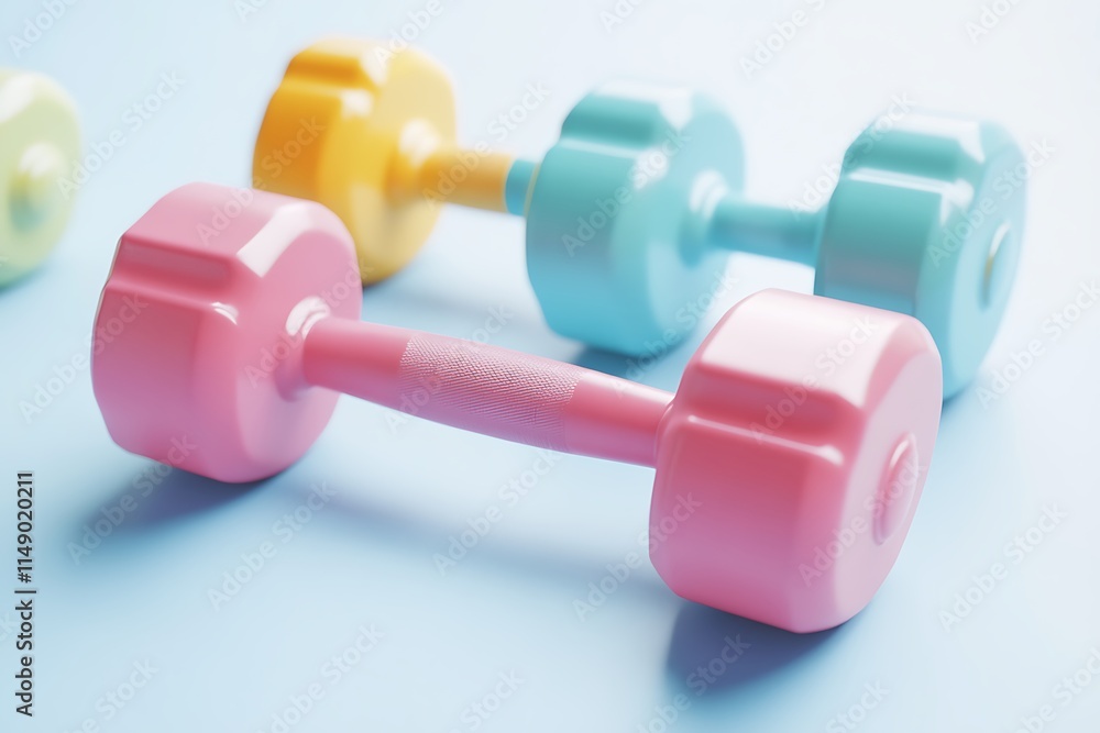 dumbbells isolated on white background dumbbells isolated on white background