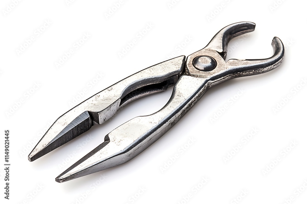 metal pliers isolated on white background metal pliers isolated on white background