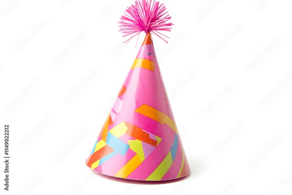 party hat isolated on white background party hat isolated on white background