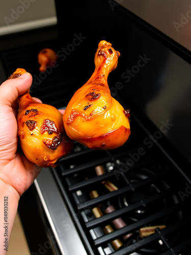 Roasted chicken legs