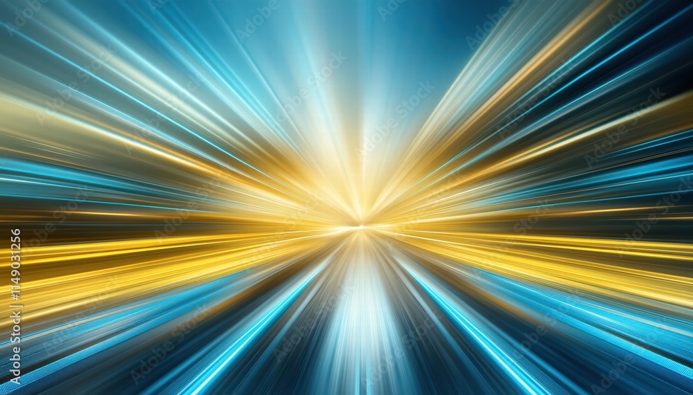 Futuristic Abstract Background with HighSpeed Straight Blue and Yellow Lines, Featuring Bokeh Glowing Neon Effects for Modern Design and Digital Art Projects Futuristic Abstract Background with HighSpeed Straight Blue and Yellow Lines, Featuring Bokeh Glowing Neon Effects for Modern Design and Digital Art Projects