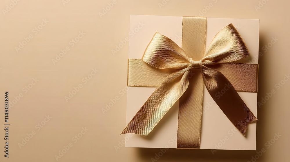 A beautifully wrapped gift box with a satin ribbon, ideal for celebrations or special occasions. A beautifully wrapped gift box with a satin ribbon, ideal for celebrations or special occasions.
