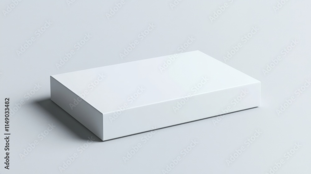 Blank white rectangular box on a light gray background. Blank white rectangular box on a light gray background.