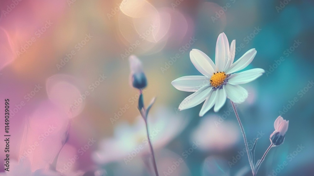 A delicate flower stands out against a softly blurred background, showcasing pastel colors and gentle hues, offering a calming, serene aesthetic. A delicate flower stands out against a softly blurred background, showcasing pastel colors and gentle hues, offering a calming, serene aesthetic.