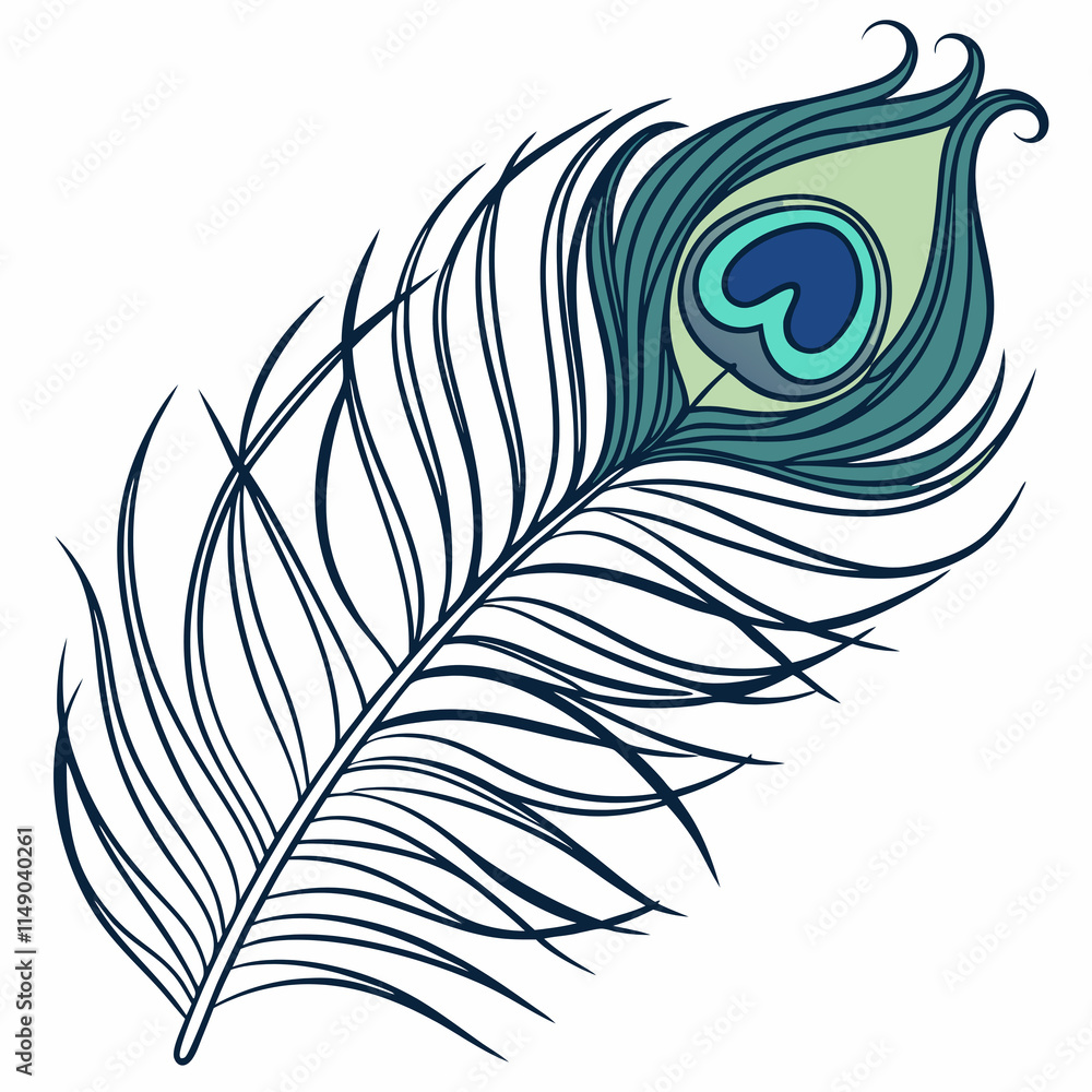 Obraz premium peacock feather