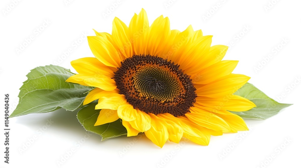 Obraz premium sunflower isolated on white background