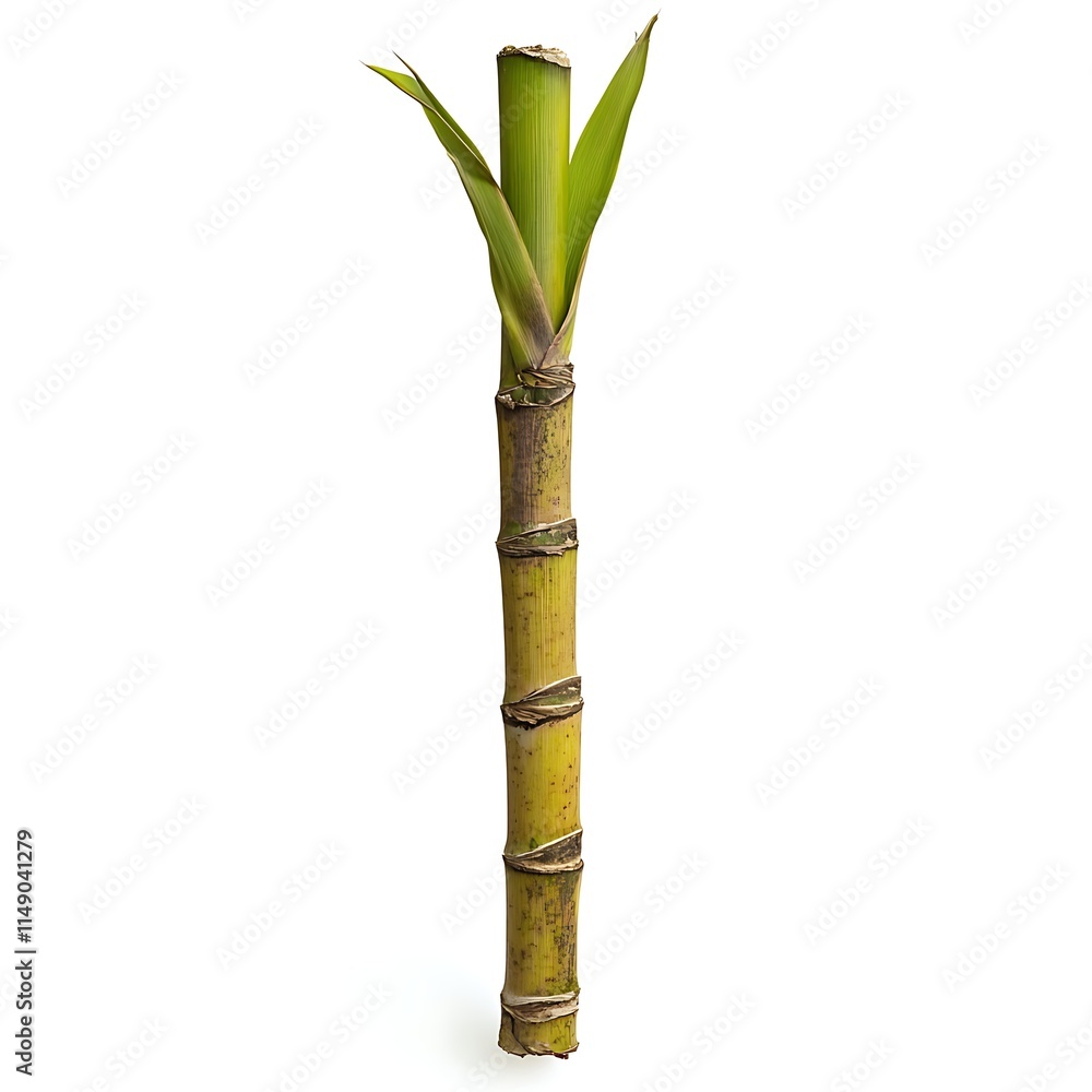 Fototapeta premium sugarcane stalk isolated on white background
