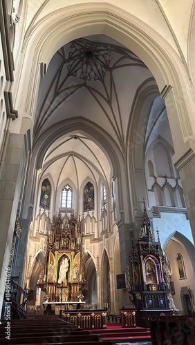 Krakow Old Town St. Mary's Basilica Main Market Square St Florians gate and Barbakan Royal Castle St. Joseph's Church photo