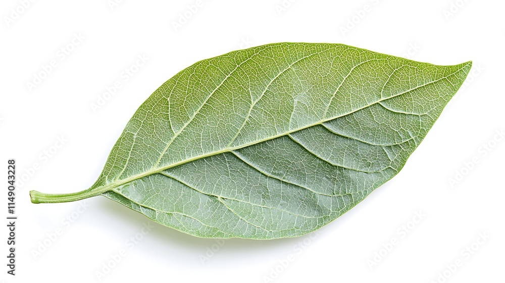 Obraz premium papaya leaf isolated on white background