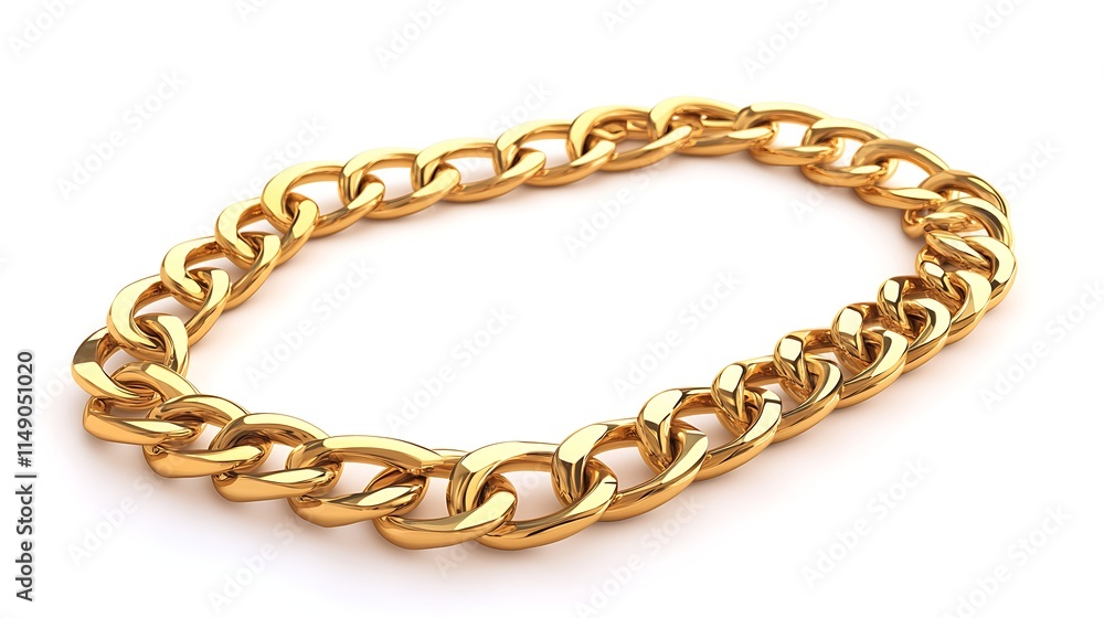 gold chain investment isolated on white background gold chain investment isolated on white background