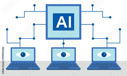 AI computer vision concept