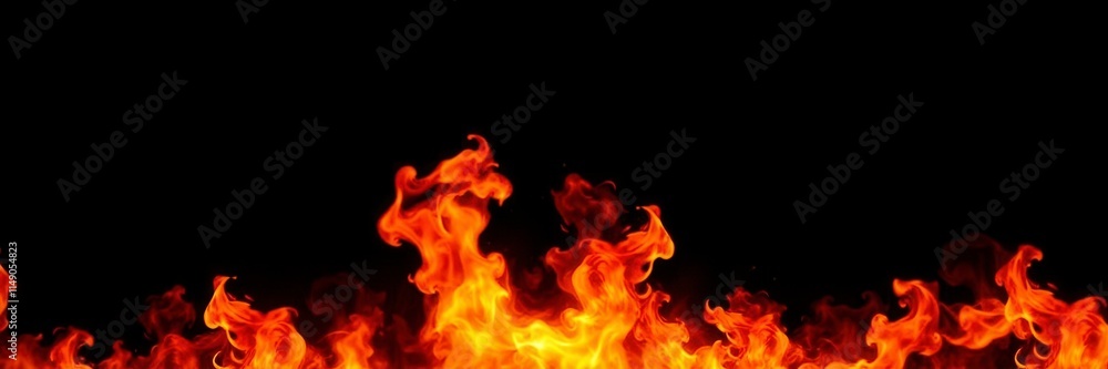 Dynamic fire flames raging on a pitch black background, creating a mesmerizing and intense visual spectacle, heat, igniting Dynamic fire flames raging on a pitch black background, creating a mesmerizing and intense visual spectacle, heat, igniting