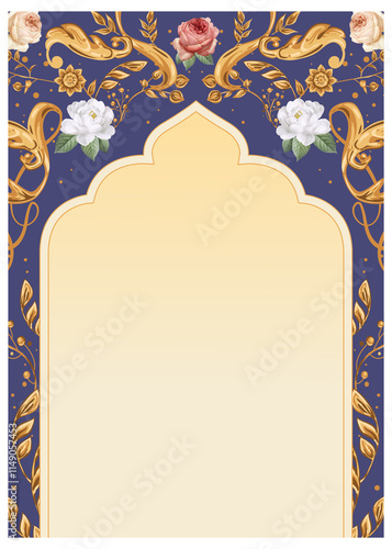  Traditional Royal Wedding Invitation card design