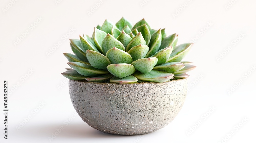 A Stunningly Beautiful Succulent Planted in a Charming Gray Concrete Pot That Inspires A Stunningly Beautiful Succulent Planted in a Charming Gray Concrete Pot That Inspires