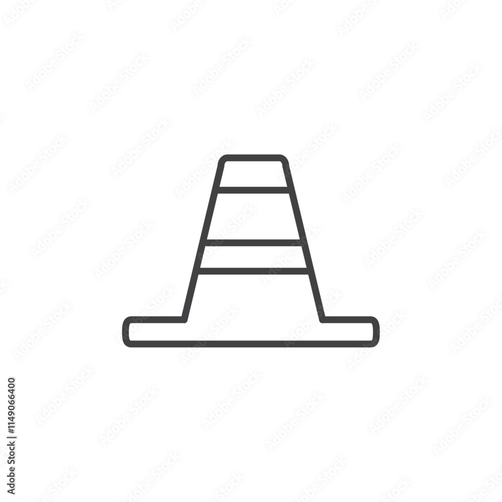 Cone icon Vector logo set flat Cone icon Vector logo set flat