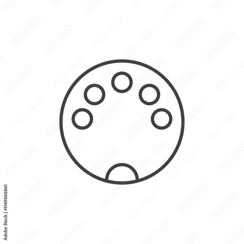 Hdmi connecter icon Vector logo set flat Hdmi connecter icon Vector logo set flat