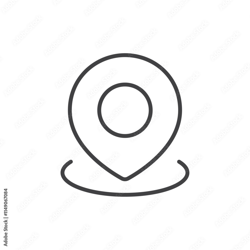 Location pin icon Vector logo set flat Location pin icon Vector logo set flat