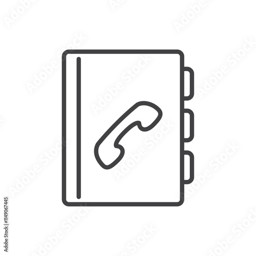 Phonebook icon Vector logo set flat