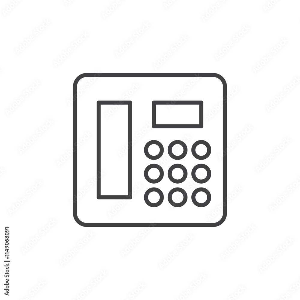 Telephone icon Vector logo set flat Telephone icon Vector logo set flat