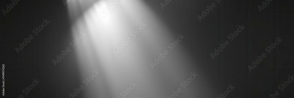 Naklejka premium Gray background with soft, ambient lighting creating elegant shadows for product display, lighting, ambient, background