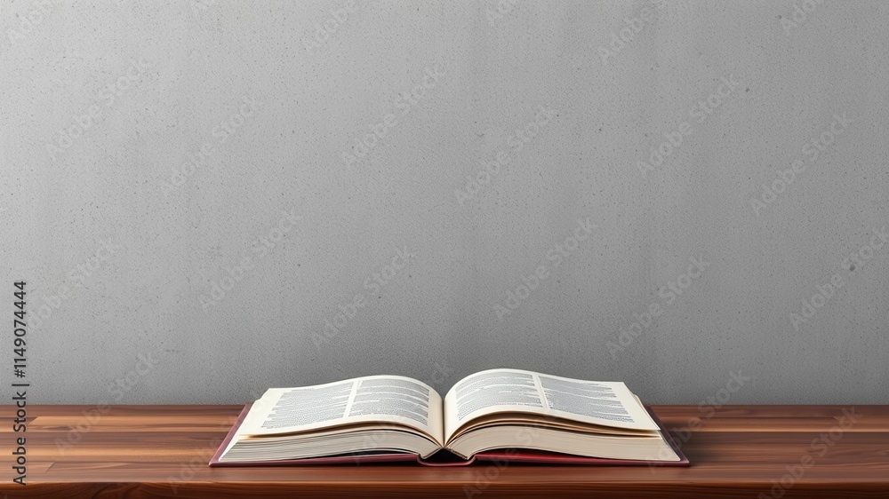 Hardcover book mockup displayed on textured concrete wall background, concrete wall, background, blank Hardcover book mockup displayed on textured concrete wall background, concrete wall, background, blank