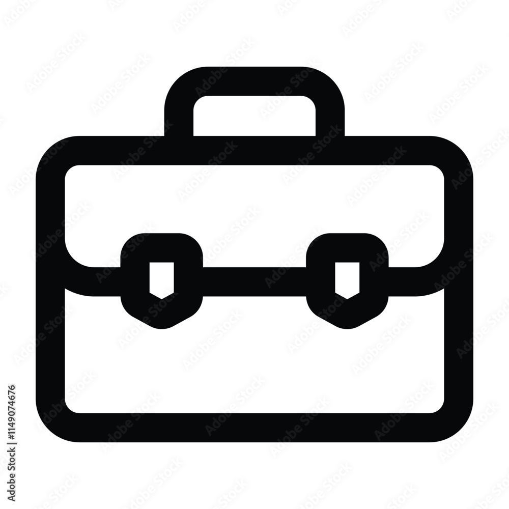 Simple Briefcase icon. The icon can be used for websites, print templates, presentation templates, illustrations, etc Simple Briefcase icon. The icon can be used for websites, print templates, presentation templates, illustrations, etc