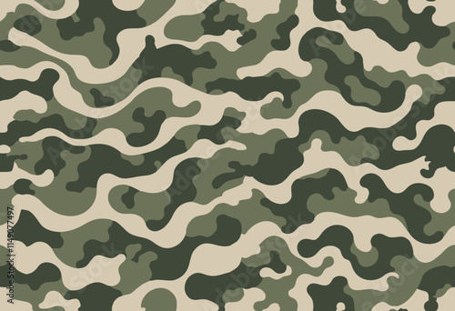 seamless camouflage pattern for outdoor apparel
