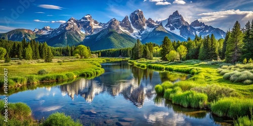 Grand Teton National Park June Photography: Rushing Streams, Blue Sky, Mountain Majesty