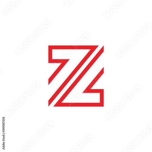 Free Download letters zl swoosh arrows opposite logo vector - GFXLoad