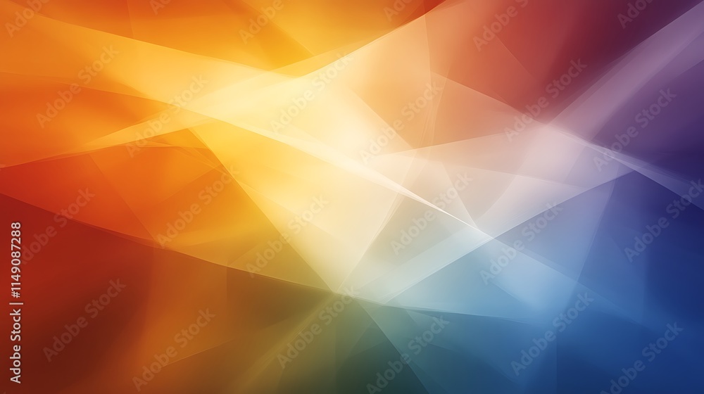 Abstract Colorful Geometric Design With Blending Hues Abstract Colorful Geometric Design With Blending Hues
