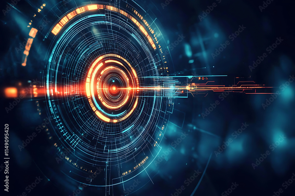 Obraz premium Abstract Futuristic Technology Design