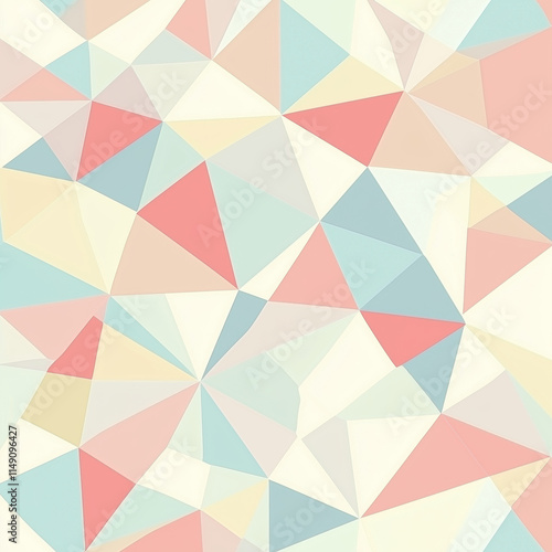 Colorful geometric pattern featuring soft pastels and sharp angles in a modern design suitable for various applications,abstract geometric background