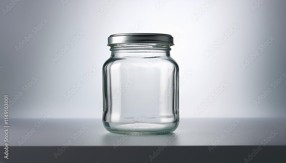 A jar is sitting on a table A jar is sitting on a table