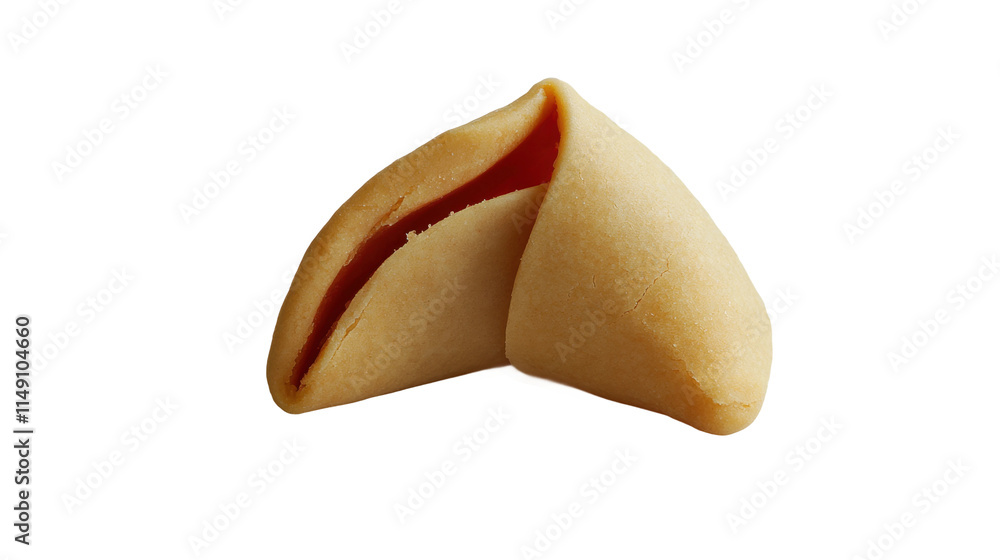 Fortune cookie with a slipped fortune, perfect for sharing at a casual gathering or restaurant Fortune cookie with a slipped fortune, perfect for sharing at a casual gathering or restaurant