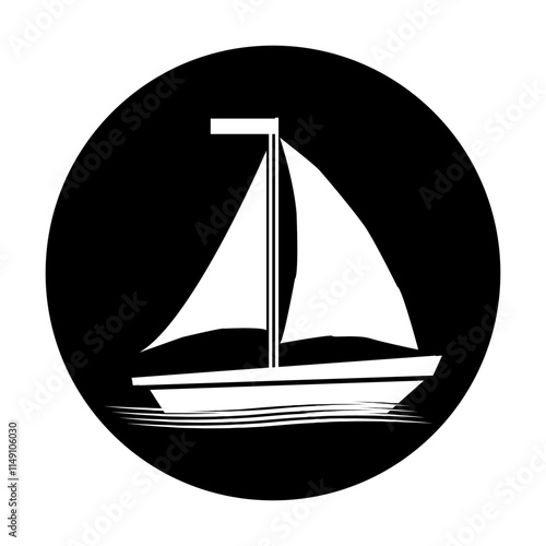 vector icon boat illustration symbol