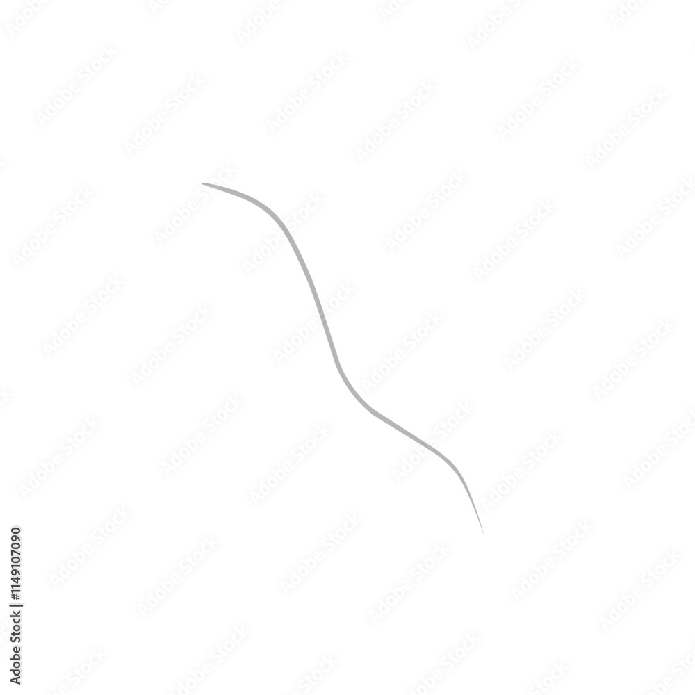 Obraz premium Single Ash Grey Hair 