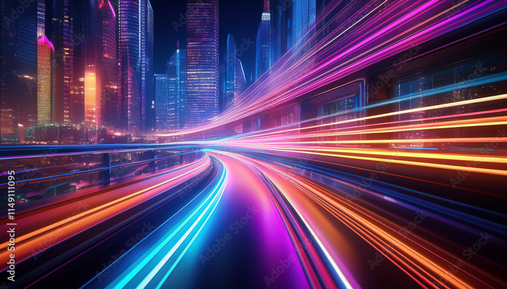 Motion Speed Light in City Motion Speed Light in City