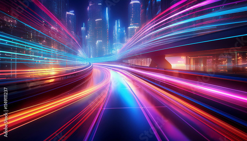 Motion Speed Light in City