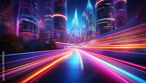 Motion Speed Light in City