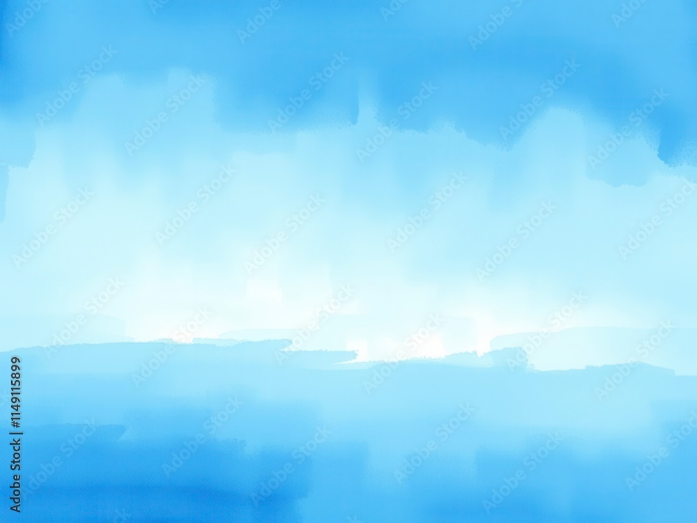 Fototapeta premium Abstract light blue watercolor background with soft and smooth textures perfect for design projects, painting, art