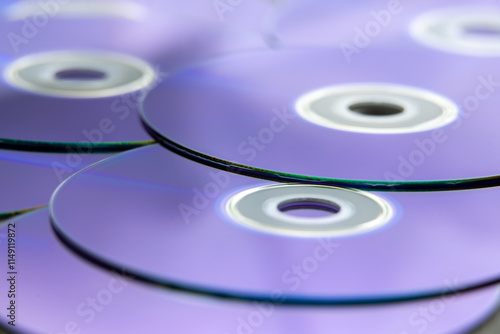 A stack of DVDs photo