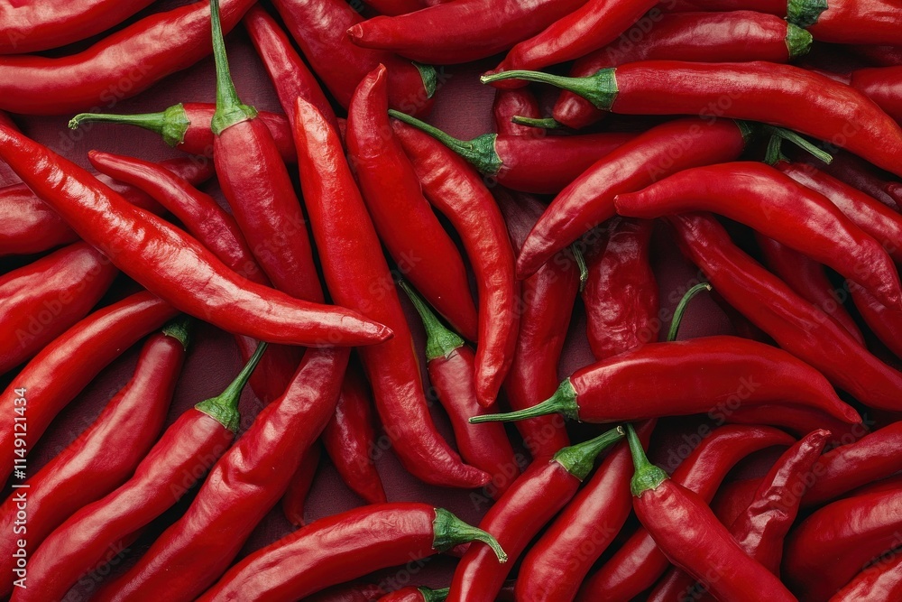 A vibrant collection of red chili peppers, showcasing their intense color and spicy essence. Perfect for adding a fiery kick to any dish. A vibrant collection of red chili peppers, showcasing their intense color and spicy essence. Perfect for adding a fiery kick to any dish.