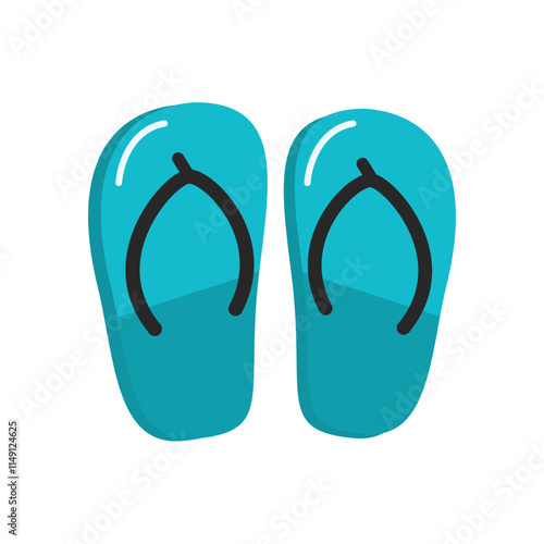 flip flops isolated on white background