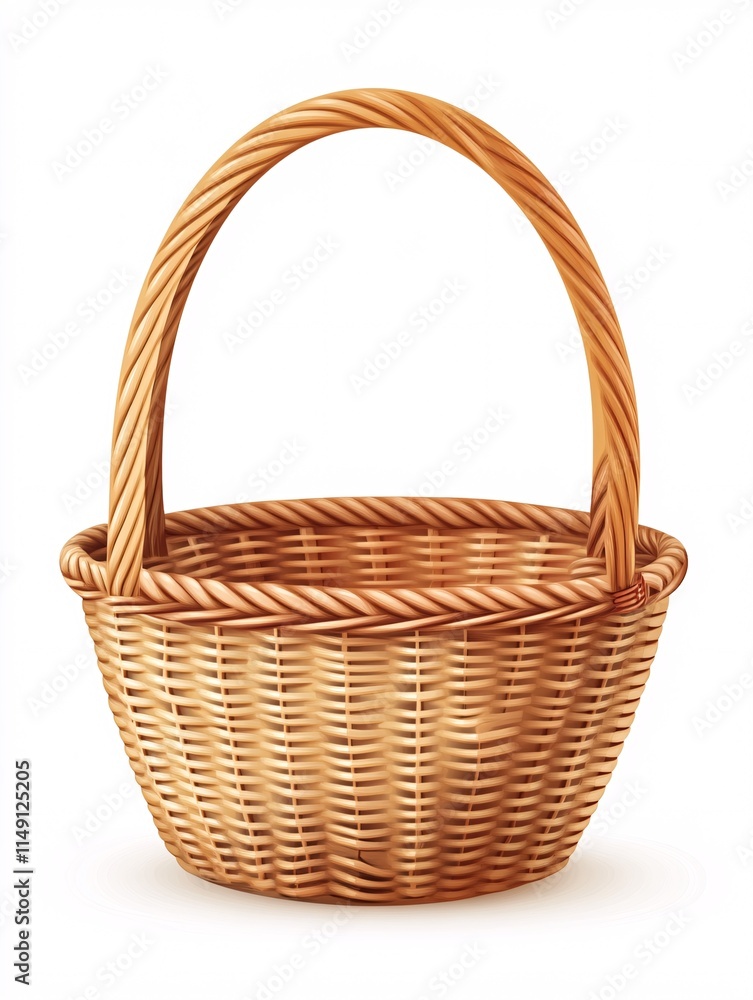 empty wicker basket empty wicker basket