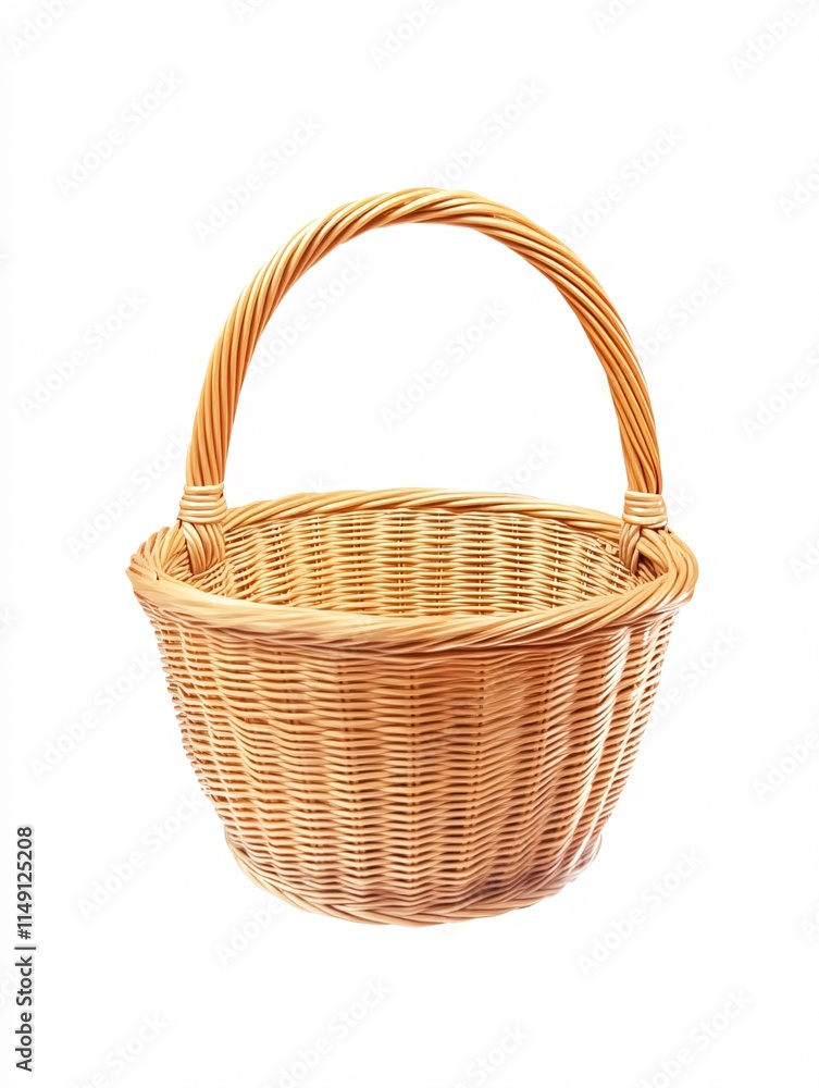 Obraz premium empty wicker basket
