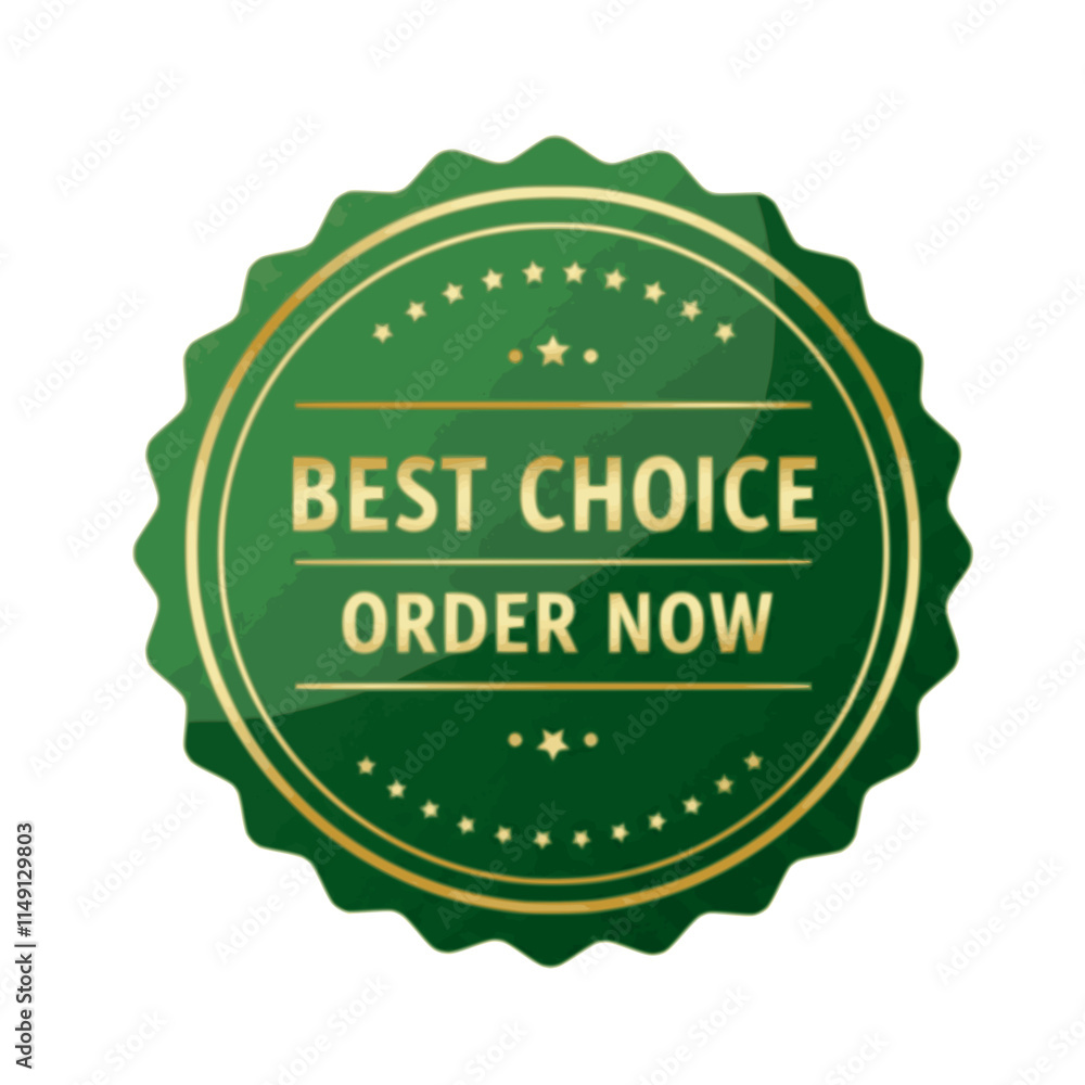 Best choice order now badge featuring a striking red ribbon, promoting premium quality products and services while enhancing the online shopping experience for consumers Best choice order now badge featuring a striking red ribbon, promoting premium quality products and services while enhancing the online shopping experience for consumers
