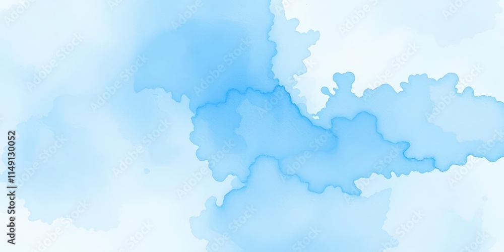 Abstract light blue watercolor background with soft swirls and gradients, fluid, design Abstract light blue watercolor background with soft swirls and gradients, fluid, design