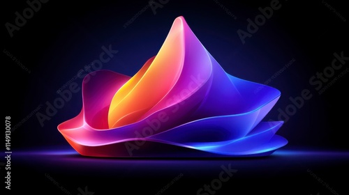 A dynamic dark blue corporate abstract background with animated gradient geometric shapes, creating a futuristic, professional vibe for business presentations or media projects.