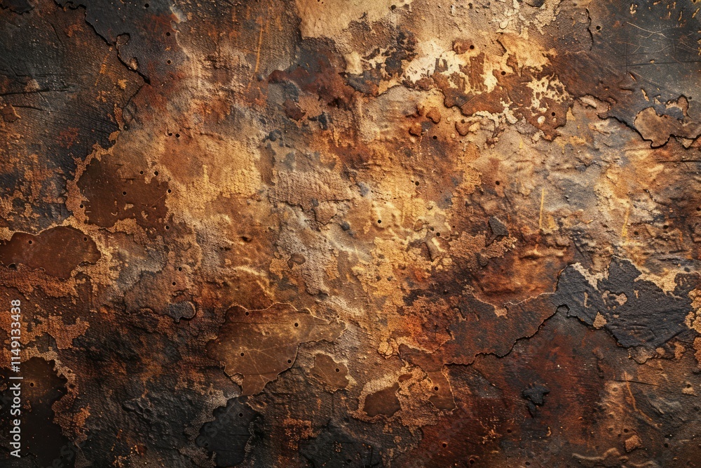 Obraz premium Photo of Black and orange metal wall. Background texture for backdrops or mapping