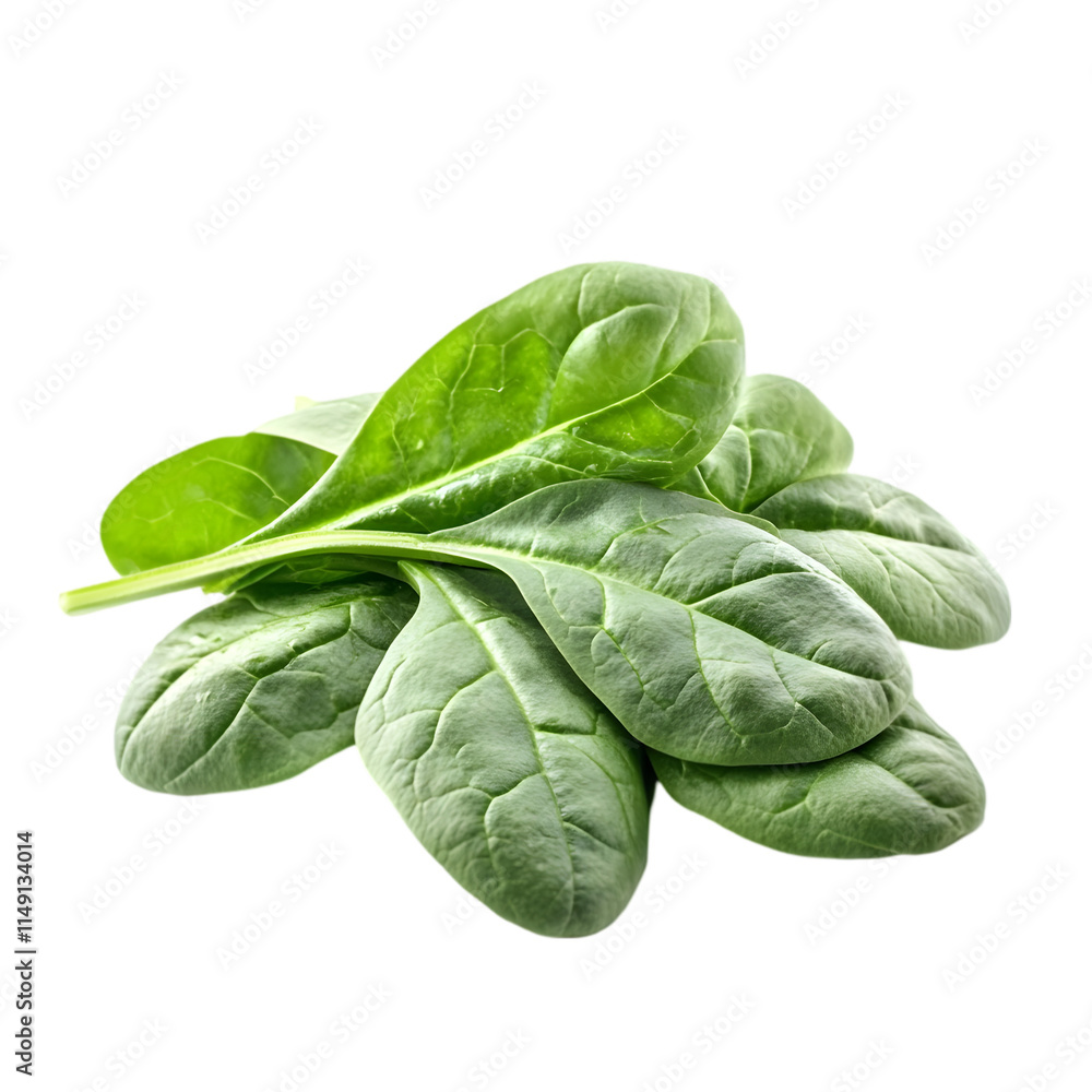 Fototapeta premium Fresh Spinach Leaves Green Vegetable Healthy Food Salad Ingredient Dietary Fiber Nut